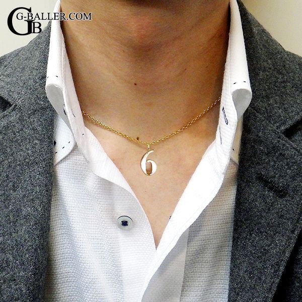 ナンバーネックレスペンダント 6