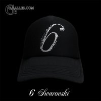 スワロフスキー キャップ ブランド 数字 6 スワロ CAP