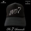 スワロフスキー　キャップ　ナンバー　7　ナンバリング　G-BALLER　オリジナル　スワロキャップ　数字　スワロ CAP