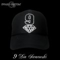 スワロ キャップ 数字 オーダー 9 ダイヤ スワロフスキー CAP