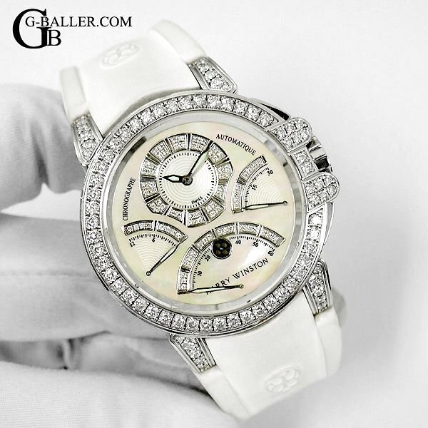 18KWG オーシャン クロノグラフ パヴェダイヤ