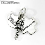 クロムハーツカスタム ダイヤモンド 3トリンケッツ オールドモデル ペンダント CHROME HEARTS アフターダイヤ