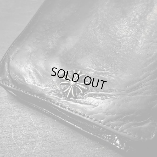 画像2: 【希少 / オールドモデル】CHROME HEARTS クロムハーツ 1スナップ CHプラス レザーウォレット ブラック | 250407