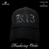 スワロフスキー　数字　イニシャル　オーダー　CAP　