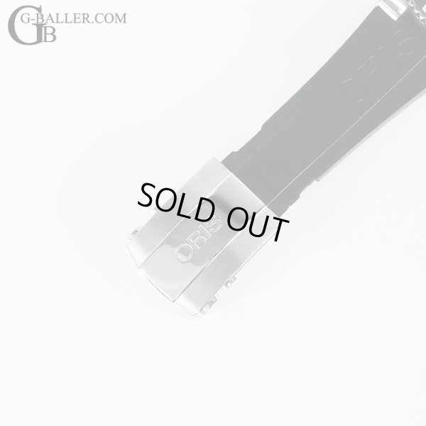 画像6: 【希少モデル】ORIS オリス アクイス デイト 7653-04 黒文字盤 ブラックラバーベルト / 2387