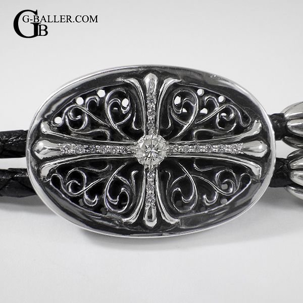 クロムハーツダイヤ オーバルループタイ