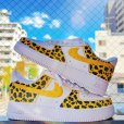画像1: Nike Custom Sneakers Paint & Swarovski | ナイキ スニーカーカスタムペイント スワロフスキー レオパード エアフォース1 Low 07 (1)