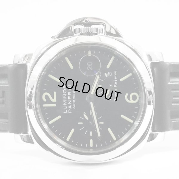 画像2: Panerai Luminor Power Reserve PAM00090 Date Black Dial Rubber Belt 44mm
