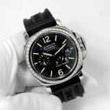 Panerai Luminor Power Reserve Date Bezel Diamond Rubber Strap