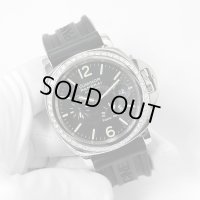 Panerai Luminor Power Reserve Date Bezel Diamond Rubber Strap