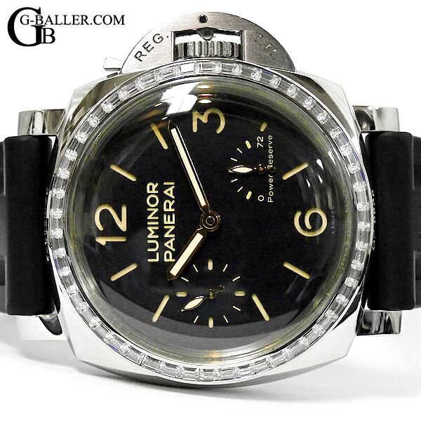 パネライアフターダイヤ バゲットダイヤベゼル