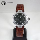 CARTIER パシャ 38GMT 茶レザーベルト