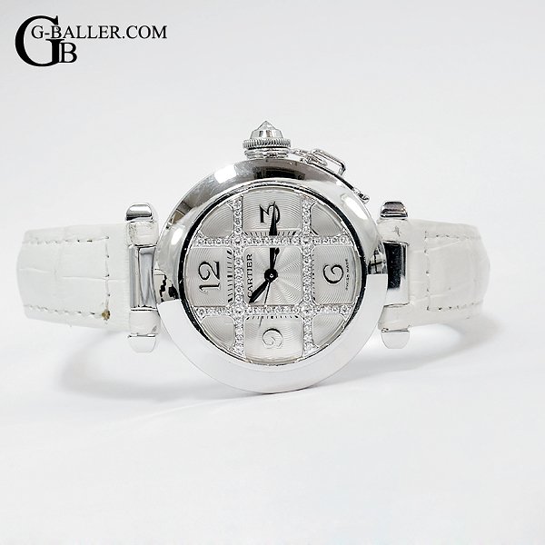 カルティエ パシャグリッドダイヤ 32mm AT