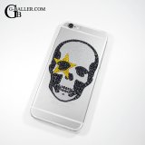 スカルSTARロゴ スワロフスキー iPhoneケース