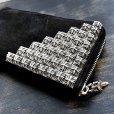 画像3: 【激レア / デストロイレザー】CHROME HEARTS クロムハーツ REC F ZIP ゼロピラミッド スタッズコーナー ラウンドジップ レザーウォレット | 240501