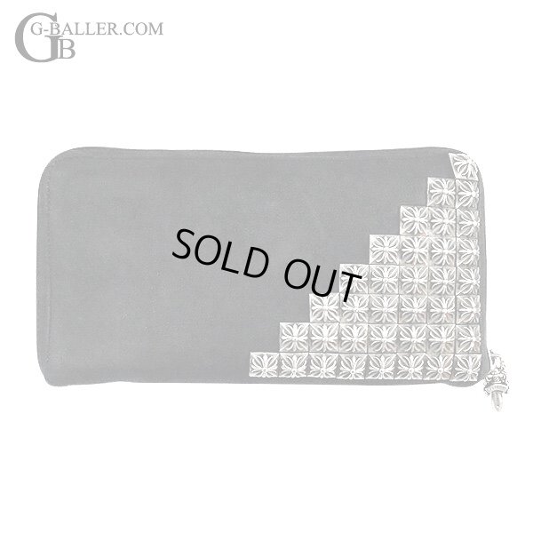 画像4: 【激レア / デストロイレザー】CHROME HEARTS クロムハーツ REC F ZIP ゼロピラミッド スタッズコーナー ラウンドジップ レザーウォレット | 240501