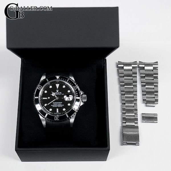 純正ステンレスベルトも付属致します。