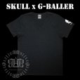 画像1: G-BALLER　スカル　サイド　プリント　Tシャツ　Gボーラー　オリジナル　スカルTシャツ (1)