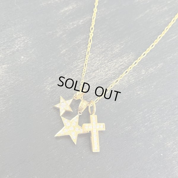 画像8: SJX DIAMOND STAR CHARM K18 YG 6ZC0136 ダイヤペンダント ネックレストップ スター 星 /2359