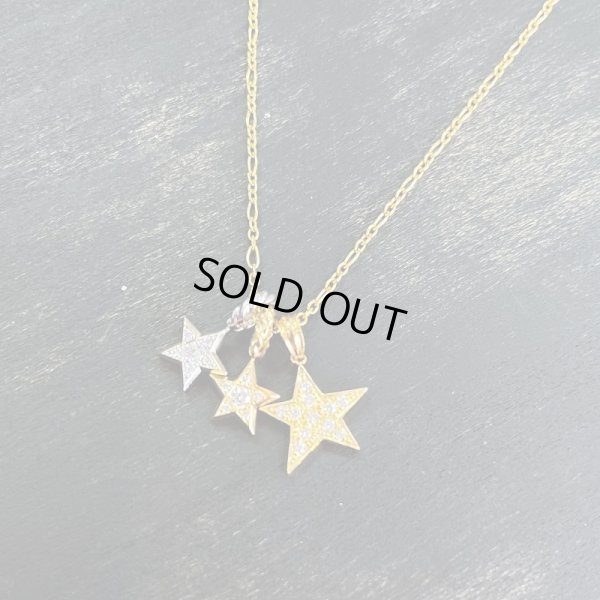 画像7: SJX DIAMOND STAR CHARM K18 YG 6ZC0136 ダイヤペンダント ネックレストップ スター 星 /2359