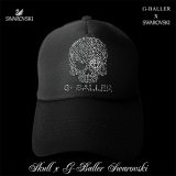 スワロキャップ BLACK スカル 黒 メッシュCAP