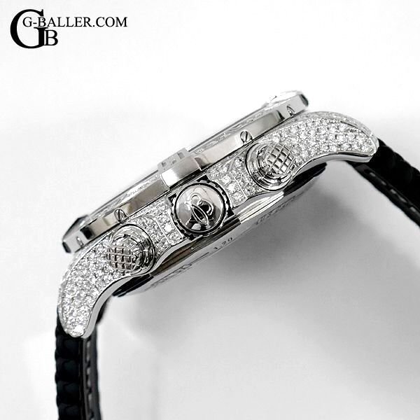 画像4: ブライトリング スーパーアベンジャー2 時計アフターダイヤ A331B01PSS フルダイヤモンド