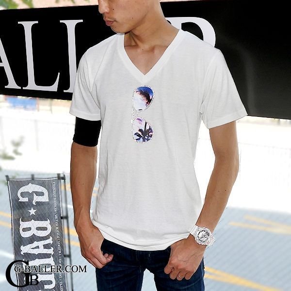 ティアドロップ スワロTシャツ 白