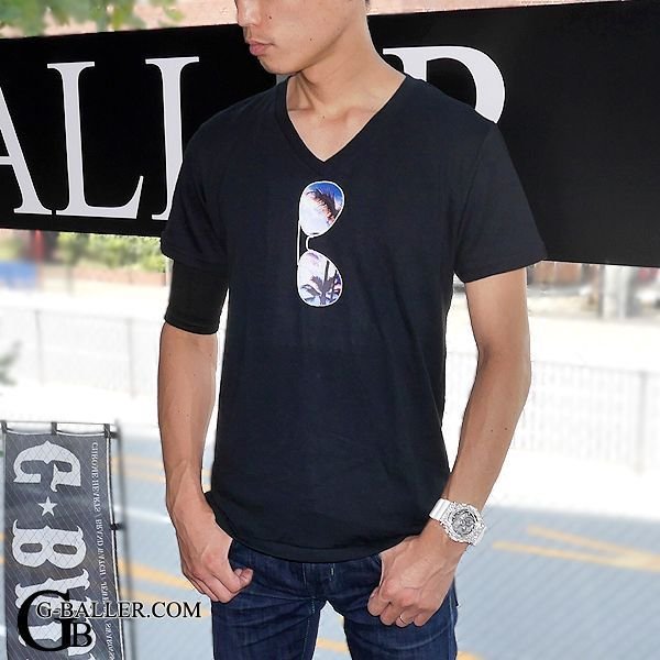 サングラスTシャツ メンズ