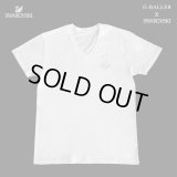 スワロフスキーTシャツ　１ダイヤ　数字オーダー　高級スワロTシャツ　Vネック　