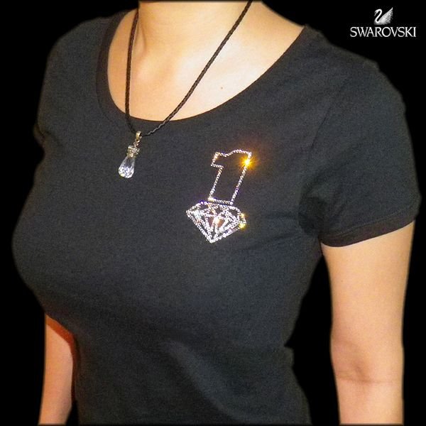 画像4: スワロＴシャツ　ナンバリング　ダイヤ　Tシャツ　ユニセックス　オーダーメイド