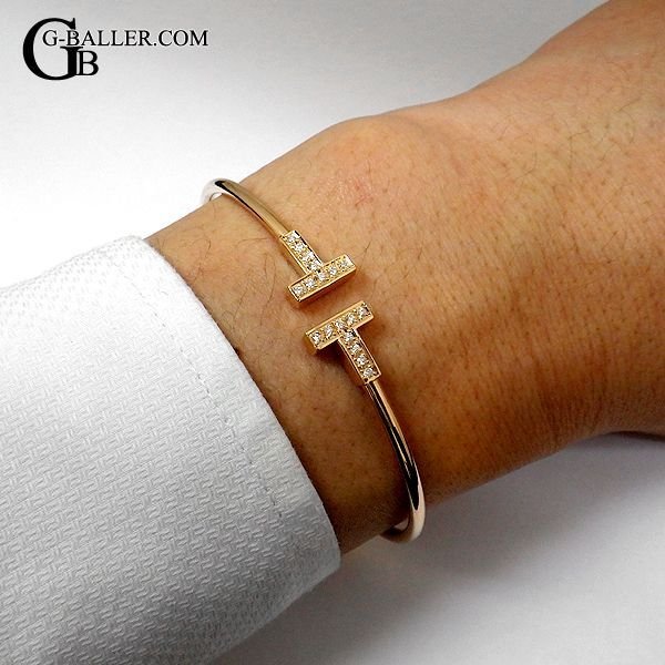 ティファニーワイヤーブレス M ダイヤ