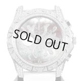 Tiret Newyork Automatic Chronograph 100 Black MOP Splash All Diamond New Rubber & Buckle