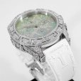 画像3: Tiret Newyork Automatic Chronograph 100 Black MOP Splash All Diamond New Rubber & Buckle