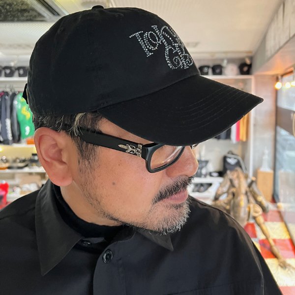 画像9: Tokyo GB スワロフスキーキャップ 黒 コットンCAP