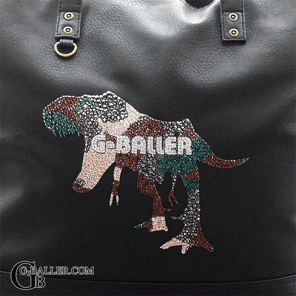 レザーデコバッグの新作 ティラノデザインバッグ