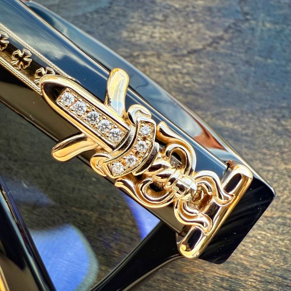 画像4: クロムハーツ アフターダイヤモンド 眼鏡 メガネ サングラス VAGILLIONAIRE 2 ダガー ダイヤ カスタム