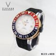 画像2: ヴィンテージコンセプト VINTAGE CONCEPT 時計 V3AL ブルー ｘ レッド 希少 ブランド腕時計 (2)