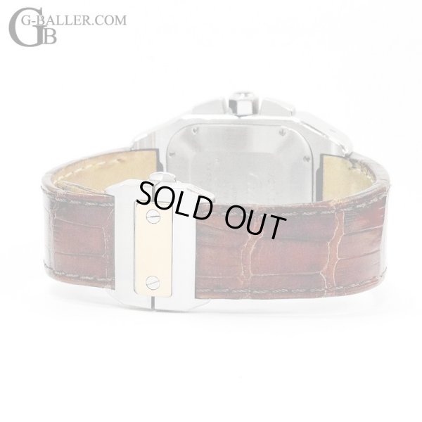 画像5: カルティエ サントス100 XL クロノグラフ コンビ K18YG ベゼル レザーベルト W20091X7 /230121