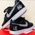 "輪入道" オーダー NIKE EBERNON LOW SL スワロカスタム フリースタイルダンジョン出演