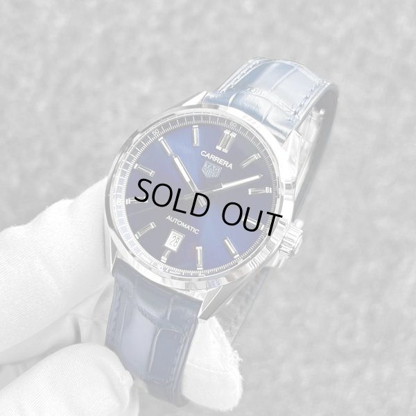 画像2: 【付属完備 / 美品】TAG HEUER タグホイヤー カレラ キャリバー5 デイト WBN2112.FC6504 レザーストラップ | 240927