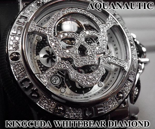 画像5: アクアノウティック　ホワイトベア２　キングクーダ　スカルベゼル　フルダイヤモンド
