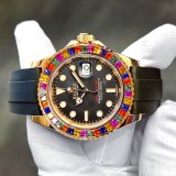 【付属完備】ROLEX ロレックス ヨットマスター40 レインボーベゼル（キャンディベゼル）エバーローズゴールド 116655/116695