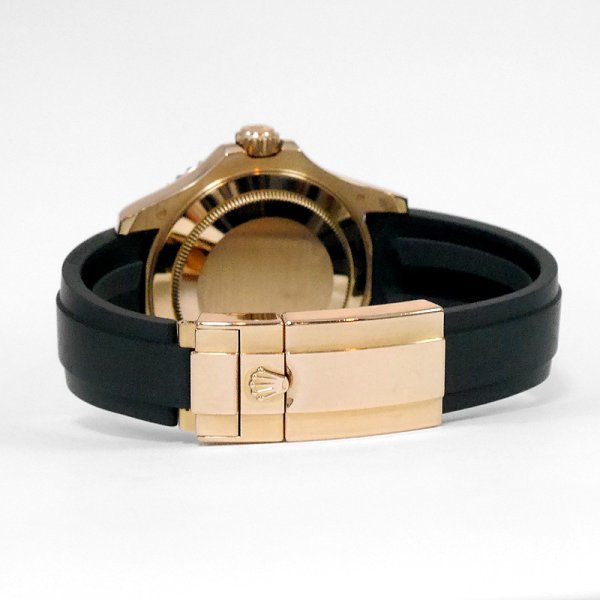 画像4: ROLEX Yacht-Master 40 Ever Rose Gold 40mm Candy Rainbow Bezel Oysterflex Rubber Strap