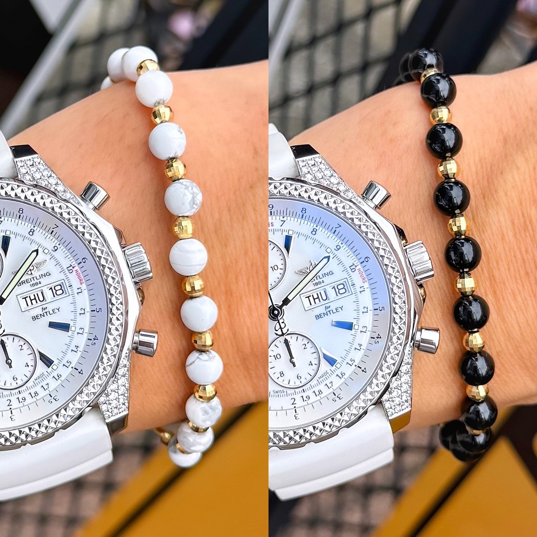 【再入荷情報】ブライトリング ベントレーGT ダイヤモンド & K18 天然石 ブレスレット★