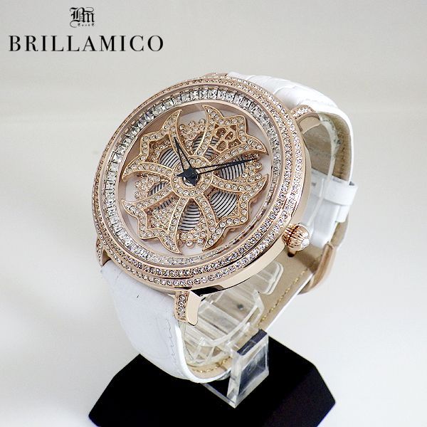BRILLAMICO/ブリラミコ スワロ時計 ゴールド X ホワイト