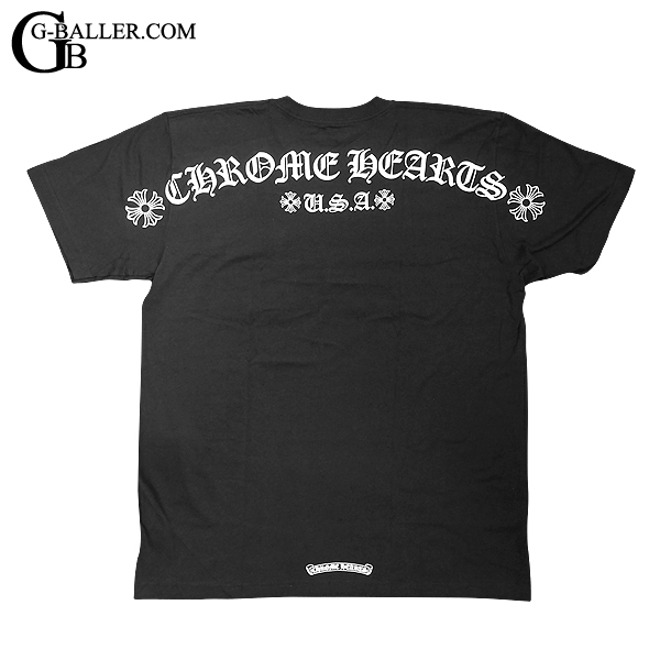 クロムハーツ 新作 CHROME HEARTS CHプラス USA ロゴプリントTシャツ 黒 XL 新品