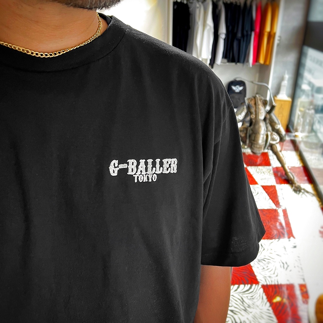G-BALLER TOKYO Heavy Weight T-Shirt 5.6oz Black 