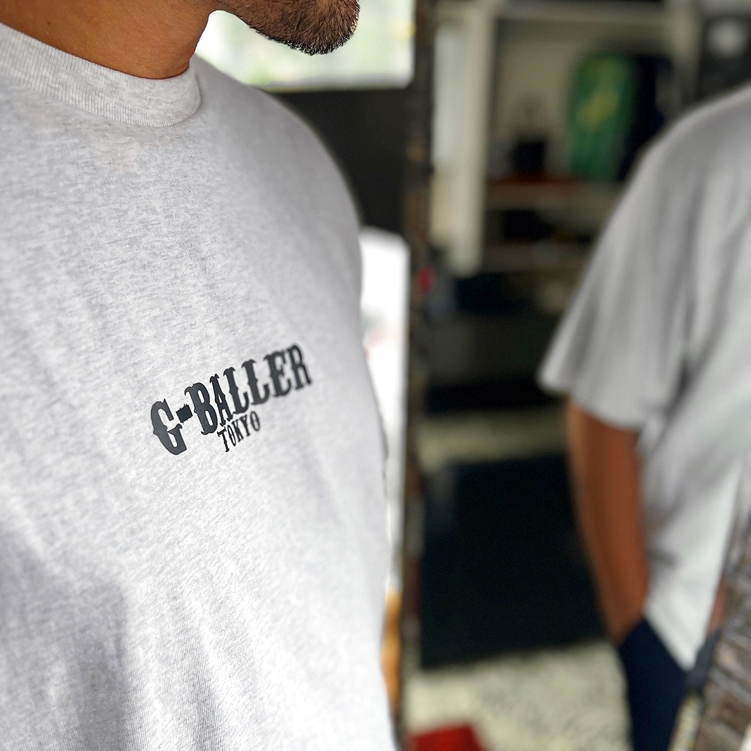 G-BALLER TOKYO Heavy Weight T-Shirt 5.6oz Gray 