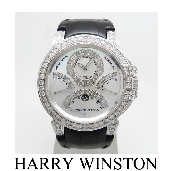 ハリーウィンストン【HARRY WINSTON】 400/MCRA44W オーシャン3レトログラードクロノグラフ アフターダイヤ