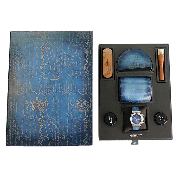 Hublot Classic Fusion Chronograph Berluti Scritto Ocean Blue 521.NX ...